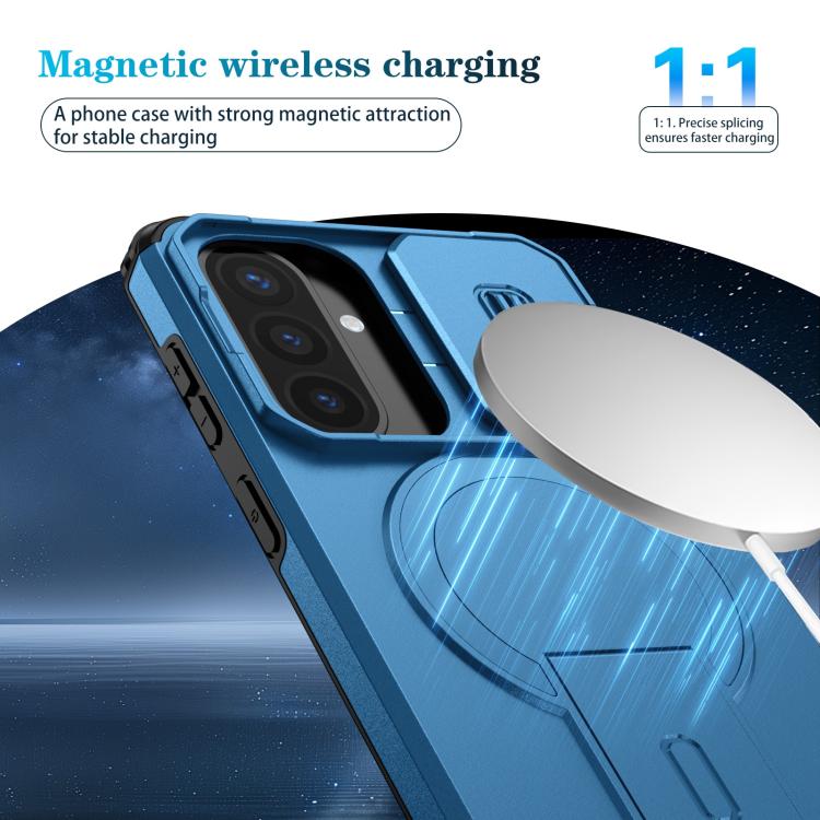 For Samsung Galaxy A57 5G Sliding Camshield MagSafe Holder Phone Case
