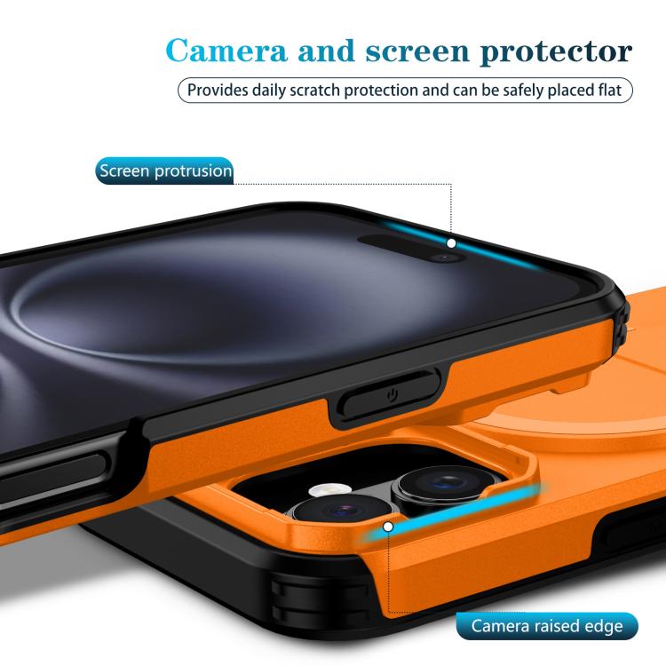 For iPhone 16 Sliding Camshield MagSafe Holder Phone Case
