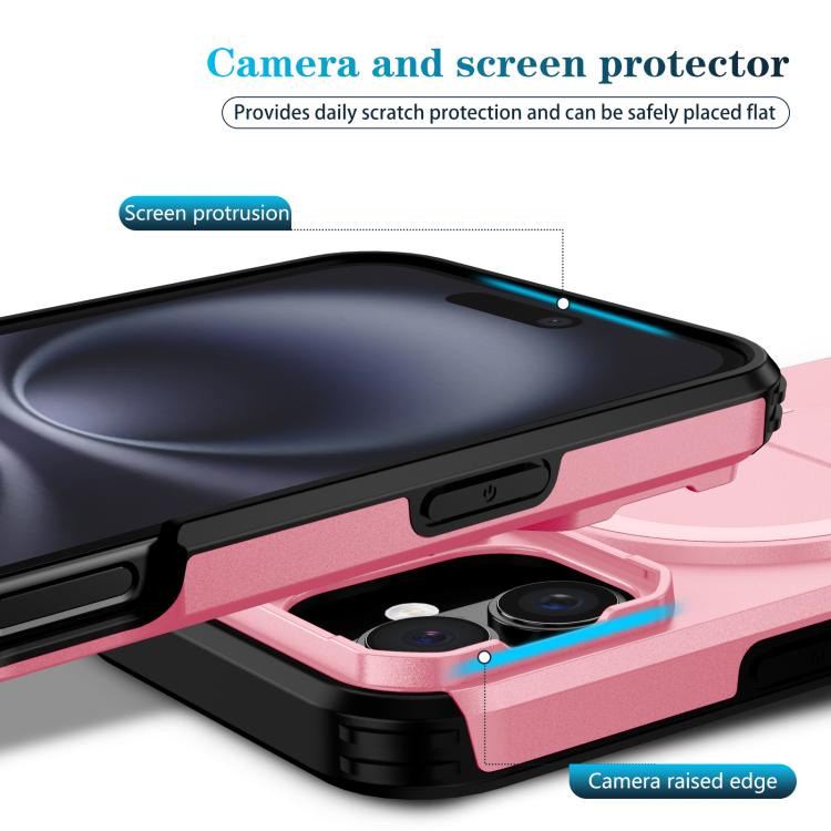 For iPhone 16 Sliding Camshield MagSafe Holder Phone Case