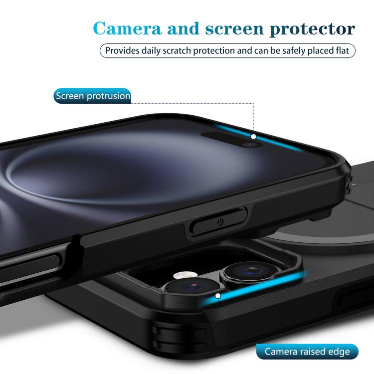 For iPhone 16 Sliding Camshield MagSafe Holder Phone Case