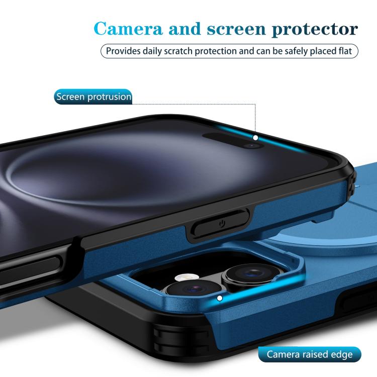For iPhone 16 Sliding Camshield MagSafe Holder Phone Case