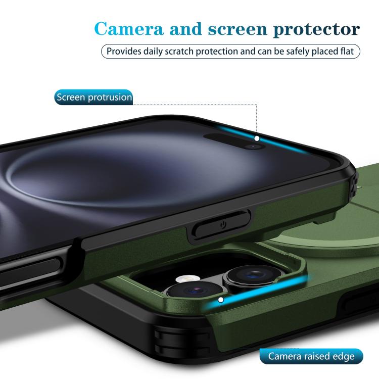 For iPhone 16 Sliding Camshield MagSafe Holder Phone Case