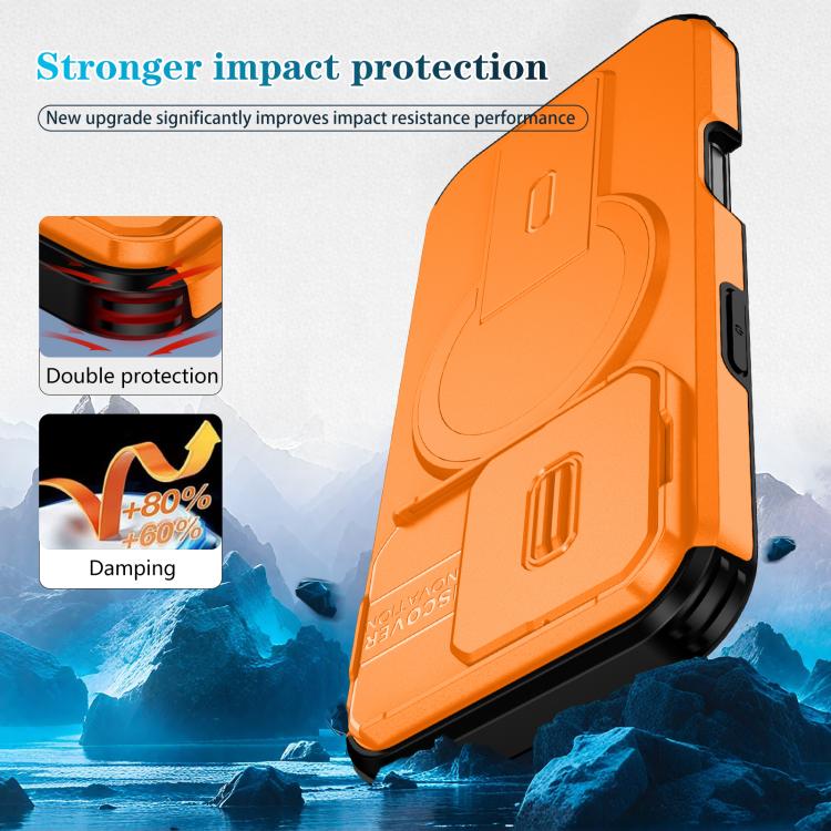 For iPhone 16 Pro Sliding Camshield MagSafe Holder Phone Case