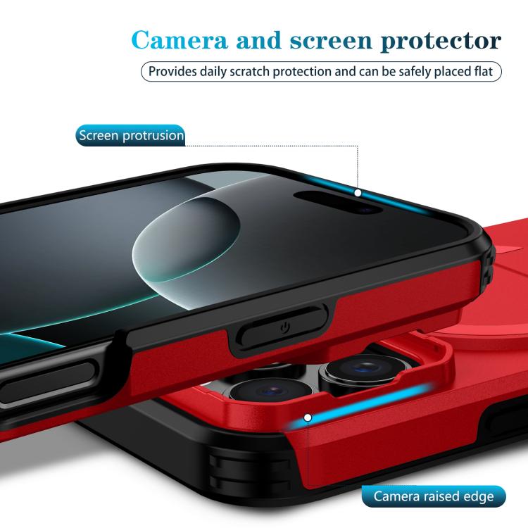 For iPhone 16 Pro Sliding Camshield MagSafe Holder Phone Case