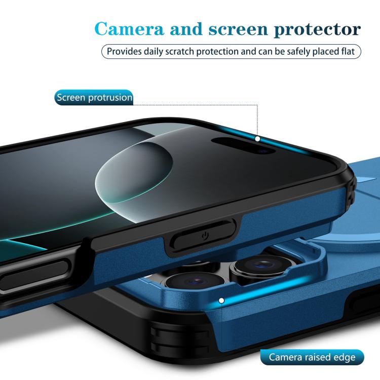 For iPhone 16 Pro Sliding Camshield MagSafe Holder Phone Case