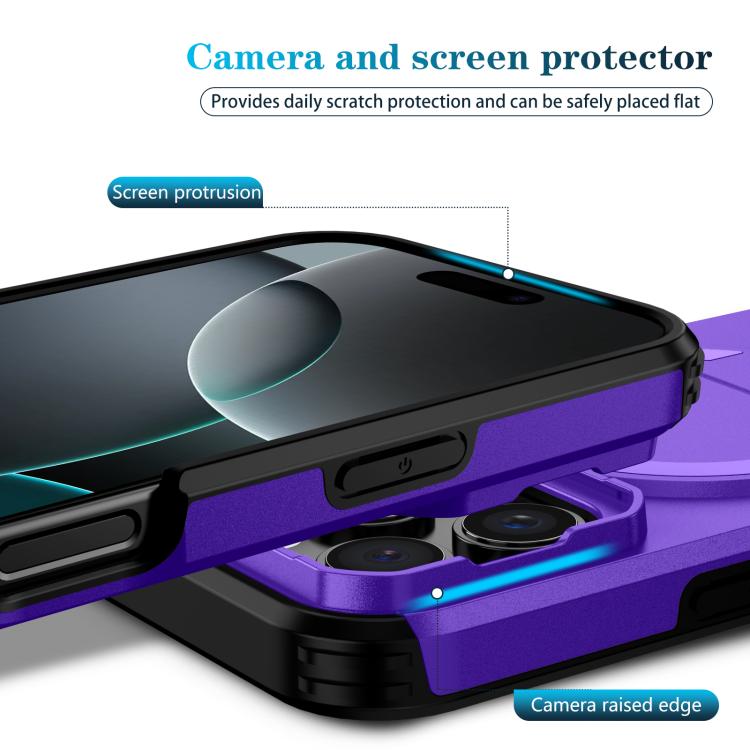 For iPhone 16 Pro Sliding Camshield MagSafe Holder Phone Case