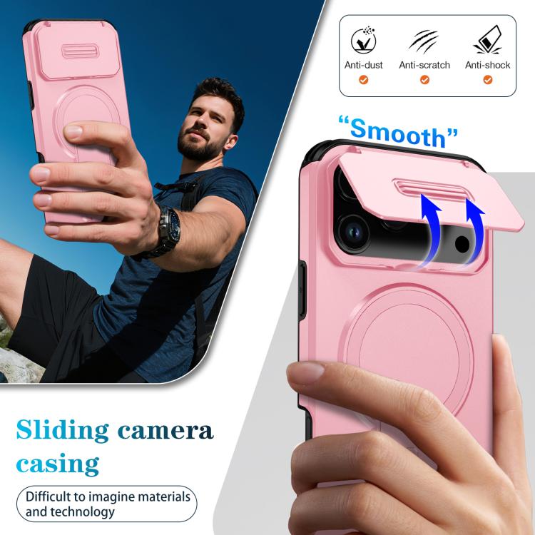 For iPhone 17 Pro Max Sliding Camshield MagSafe Holder Phone Case