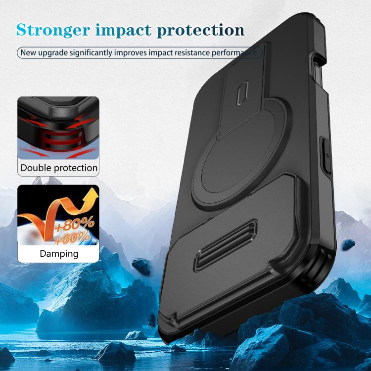 For iPhone 17 Pro Max Sliding Camshield MagSafe Holder Phone Case