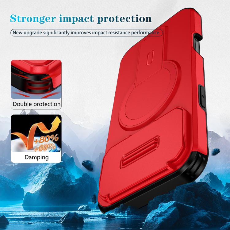 For iPhone 17 Pro Max Sliding Camshield MagSafe Holder Phone Case
