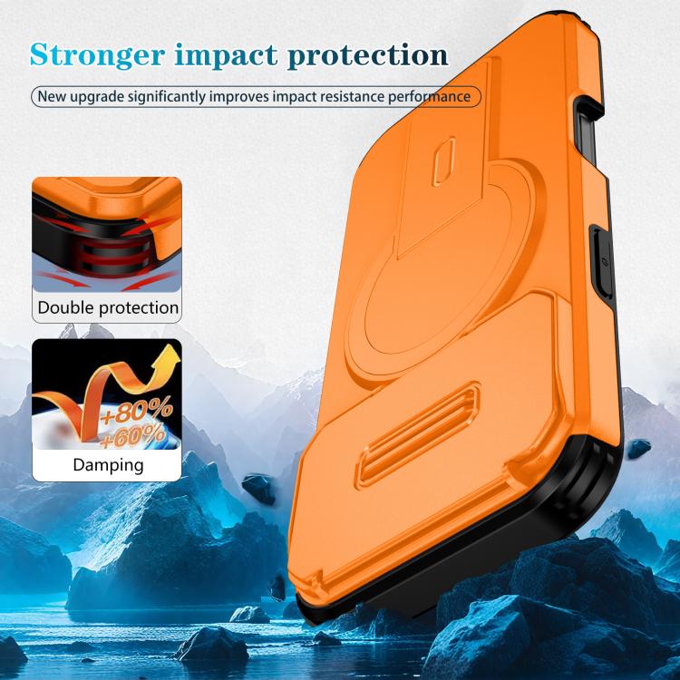 For iPhone 17 Pro Sliding Camshield MagSafe Holder Phone Case