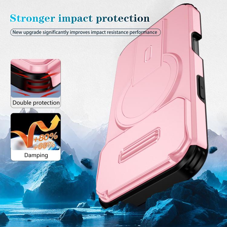 For iPhone 17 Pro Sliding Camshield MagSafe Holder Phone Case