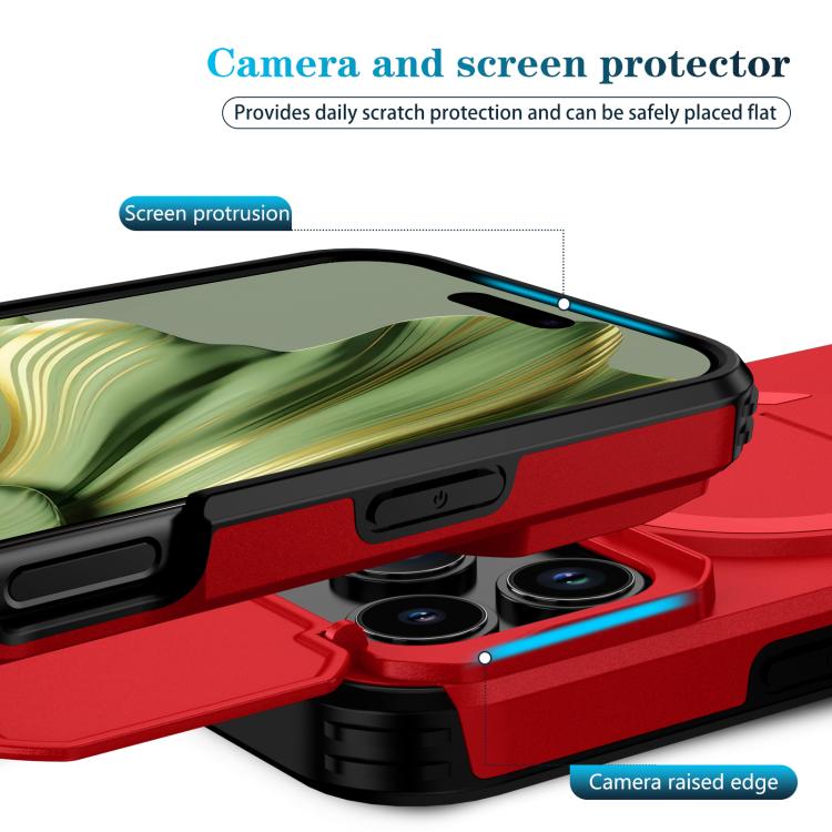 For iPhone 17 Pro Sliding Camshield MagSafe Holder Phone Case