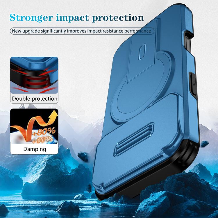 For iPhone 17 Pro Sliding Camshield MagSafe Holder Phone Case
