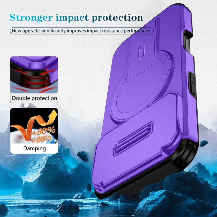 For iPhone 17 Pro Sliding Camshield MagSafe Holder Phone Case