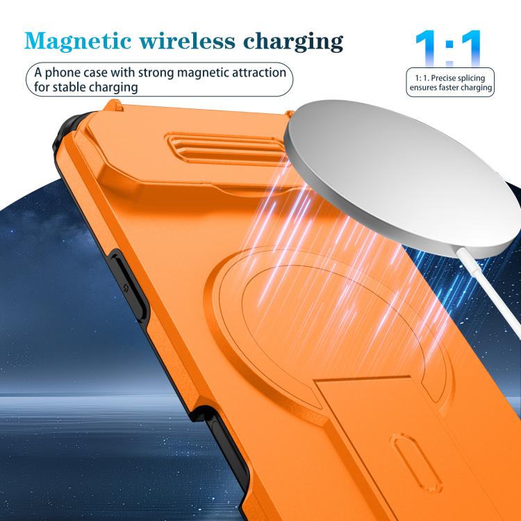 For iPhone Air Sliding Camshield MagSafe Holder Phone Case