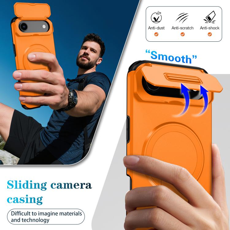 For iPhone Air Sliding Camshield MagSafe Holder Phone Case