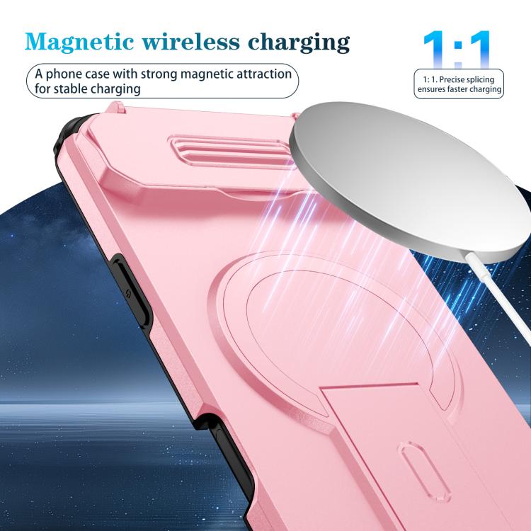 For iPhone Air Sliding Camshield MagSafe Holder Phone Case