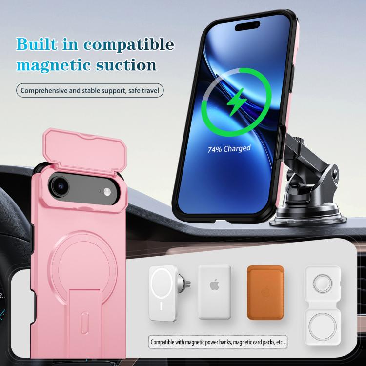 For iPhone Air Sliding Camshield MagSafe Holder Phone Case