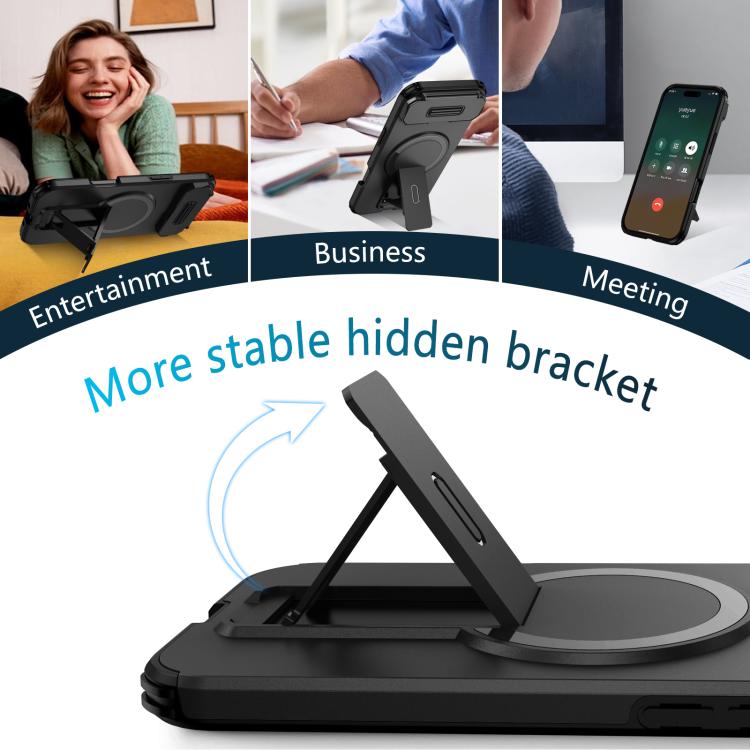 For iPhone Air Sliding Camshield MagSafe Holder Phone Case