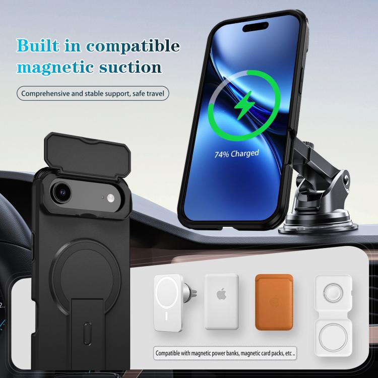 For iPhone Air Sliding Camshield MagSafe Holder Phone Case