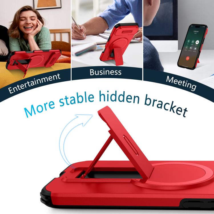 For iPhone Air Sliding Camshield MagSafe Holder Phone Case