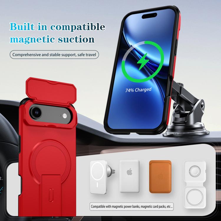 For iPhone Air Sliding Camshield MagSafe Holder Phone Case
