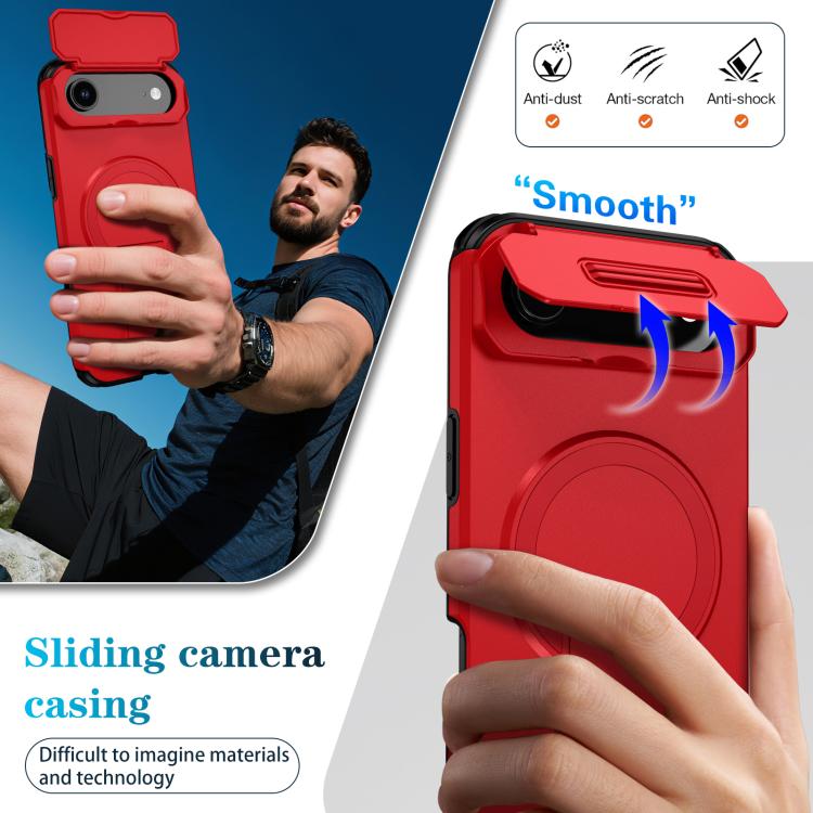 For iPhone Air Sliding Camshield MagSafe Holder Phone Case