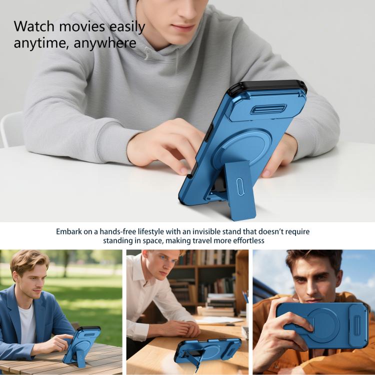For iPhone Air Sliding Camshield MagSafe Holder Phone Case