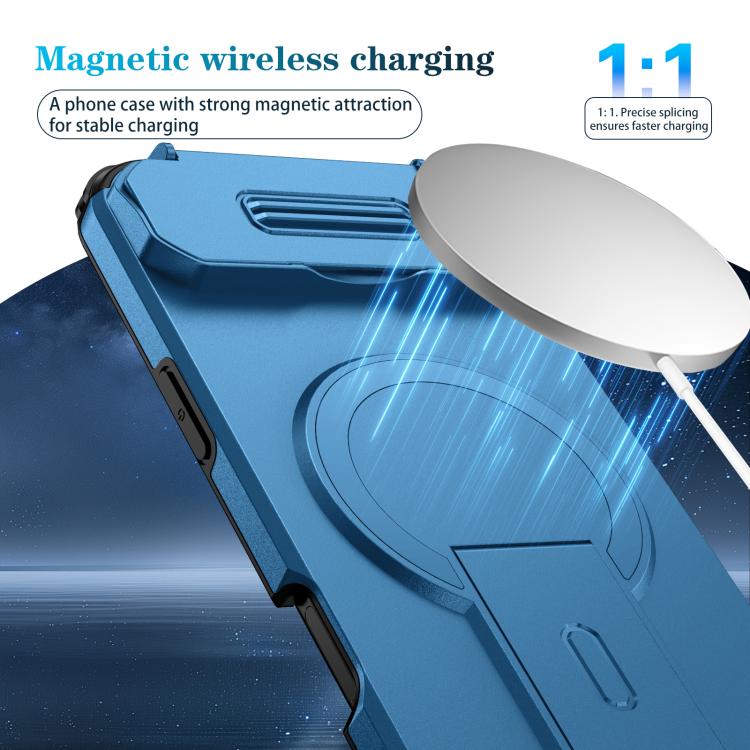 For iPhone Air Sliding Camshield MagSafe Holder Phone Case