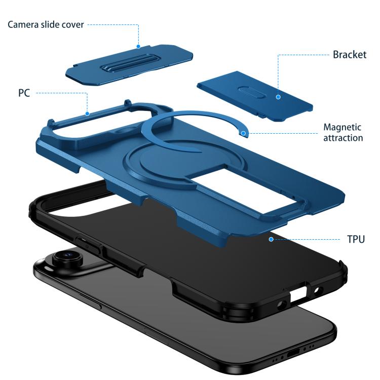 For iPhone Air Sliding Camshield MagSafe Holder Phone Case