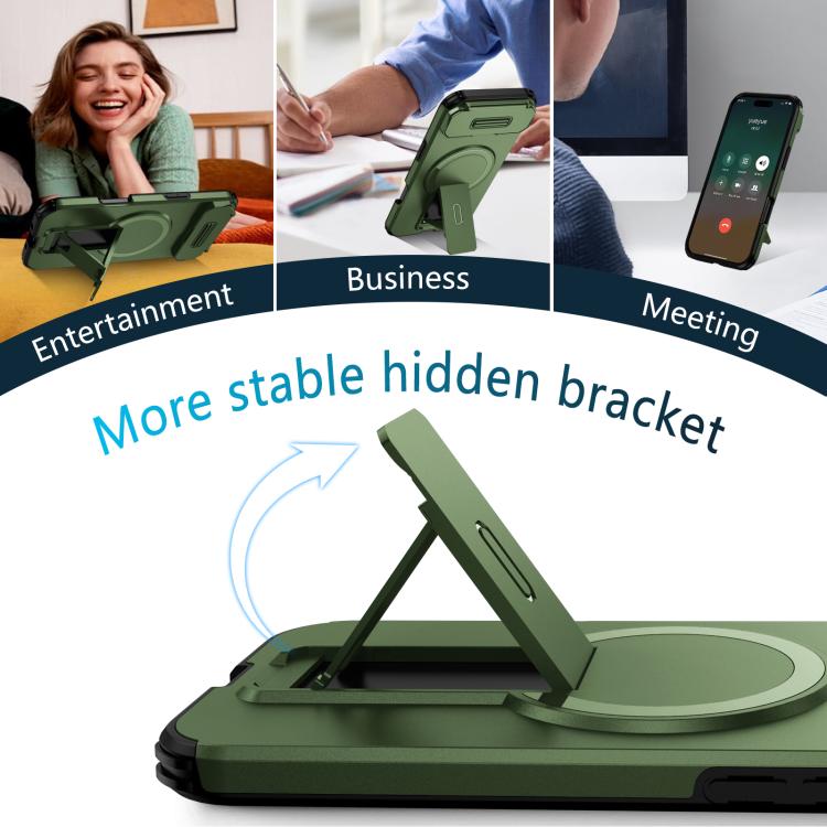 For iPhone Air Sliding Camshield MagSafe Holder Phone Case