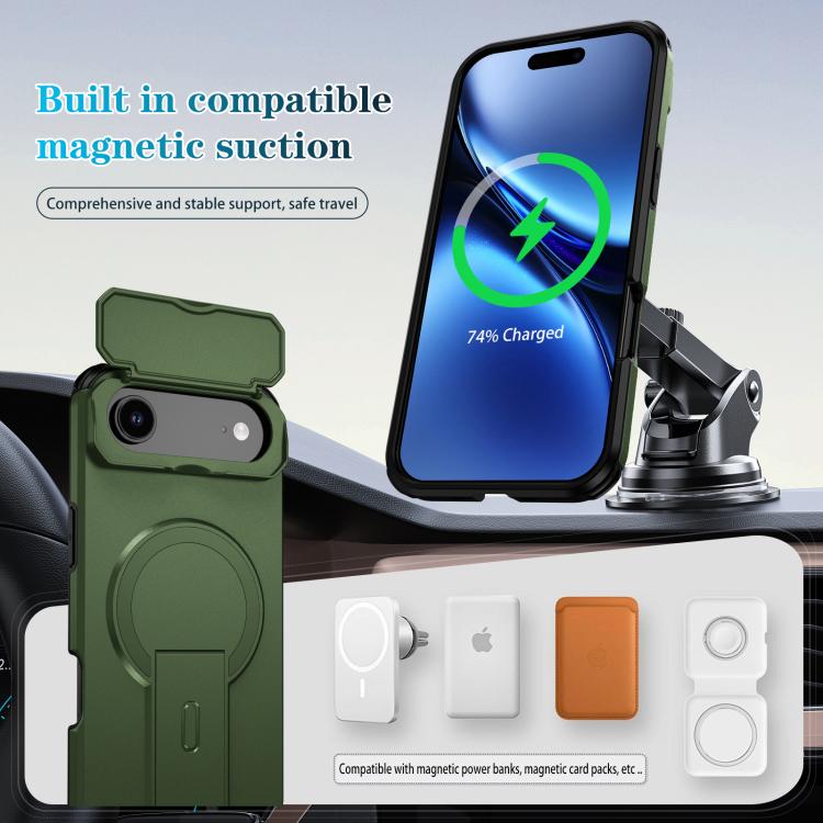 For iPhone Air Sliding Camshield MagSafe Holder Phone Case