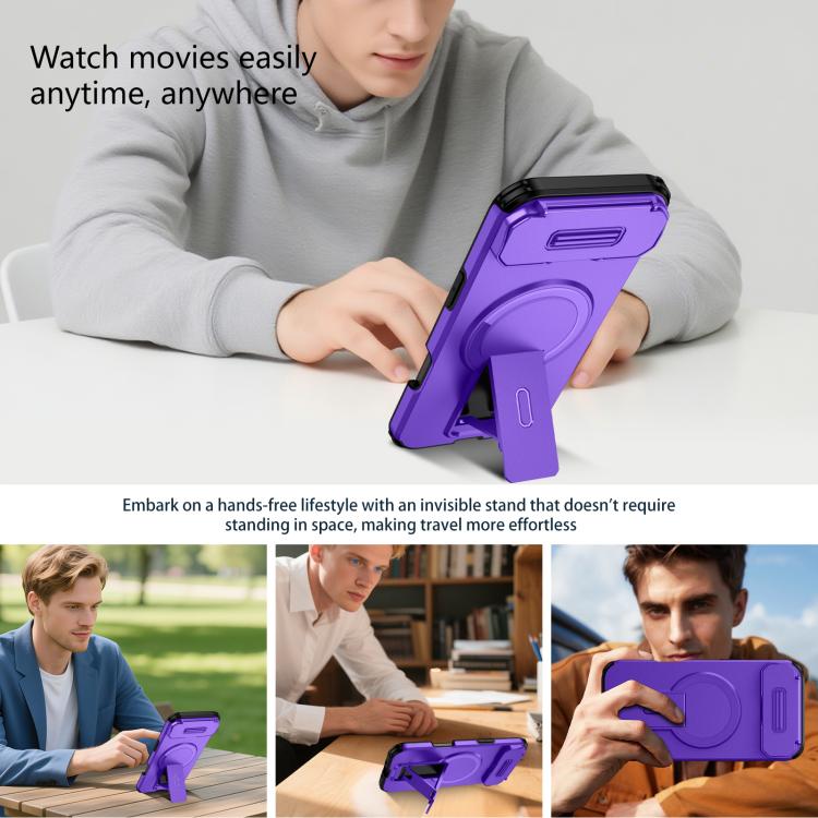 For iPhone Air Sliding Camshield MagSafe Holder Phone Case