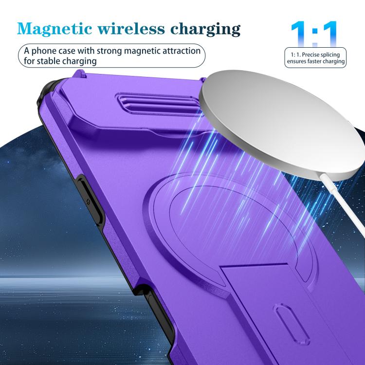 For iPhone Air Sliding Camshield MagSafe Holder Phone Case
