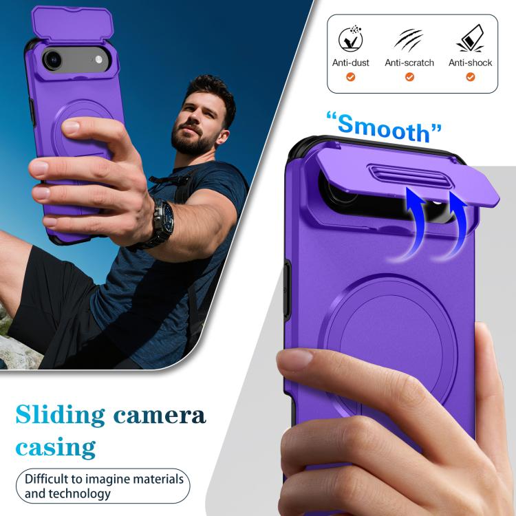 For iPhone Air Sliding Camshield MagSafe Holder Phone Case