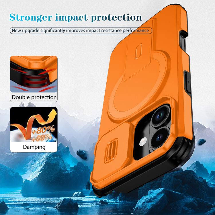 For iPhone 17 Sliding Camshield MagSafe Holder Phone Case