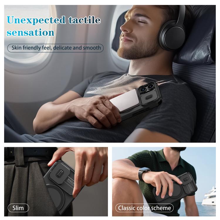 For iPhone 17 Sliding Camshield MagSafe Holder Phone Case