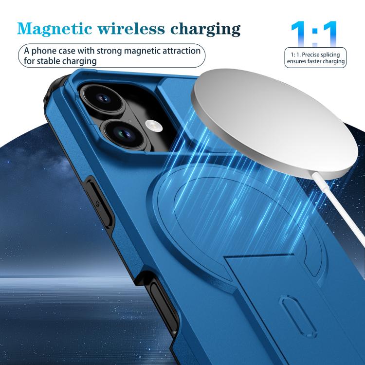 For iPhone 17 Sliding Camshield MagSafe Holder Phone Case