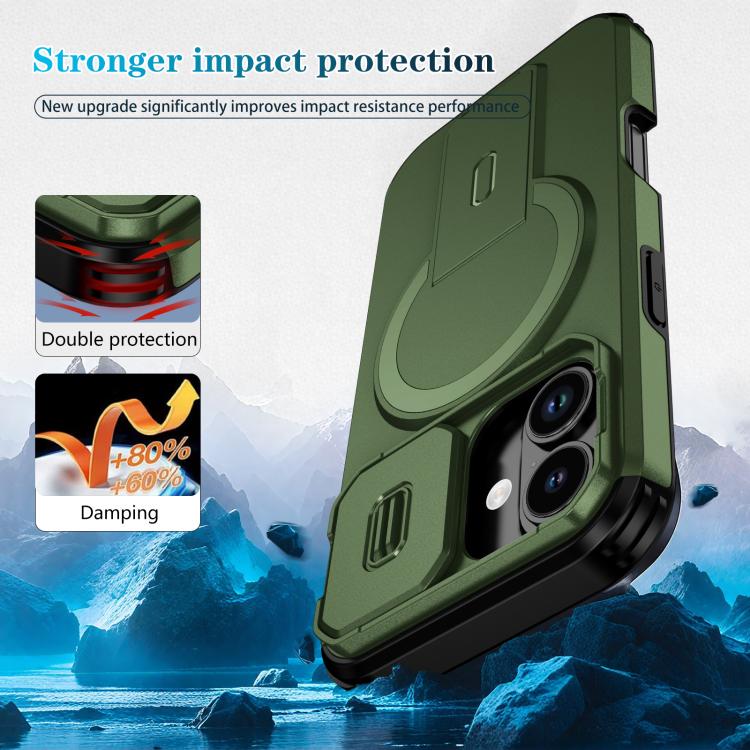 For iPhone 17 Sliding Camshield MagSafe Holder Phone Case