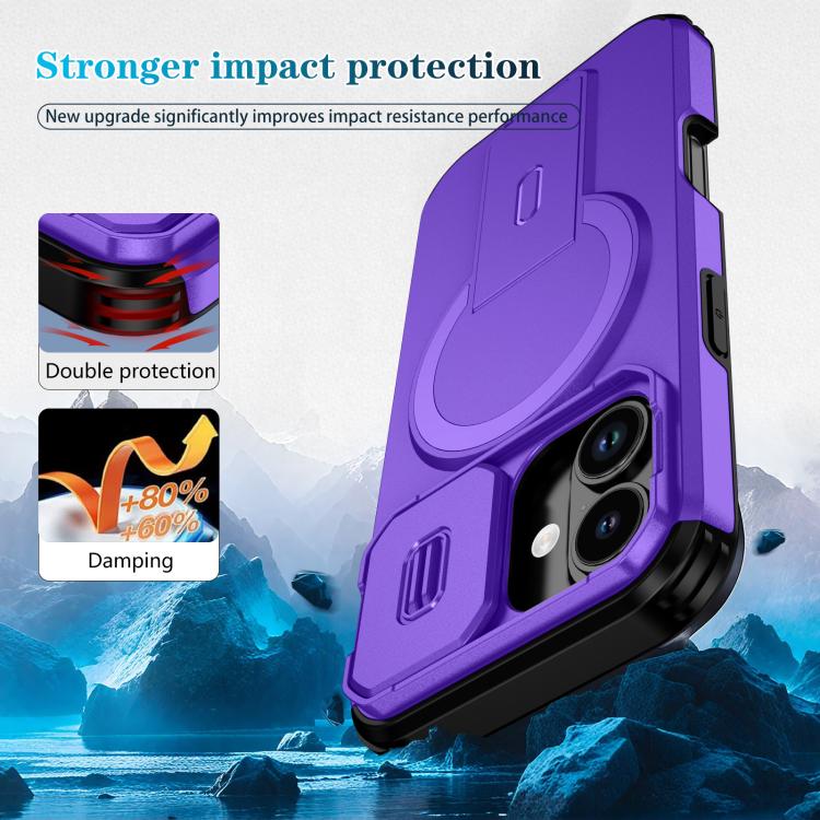 For iPhone 17 Sliding Camshield MagSafe Holder Phone Case