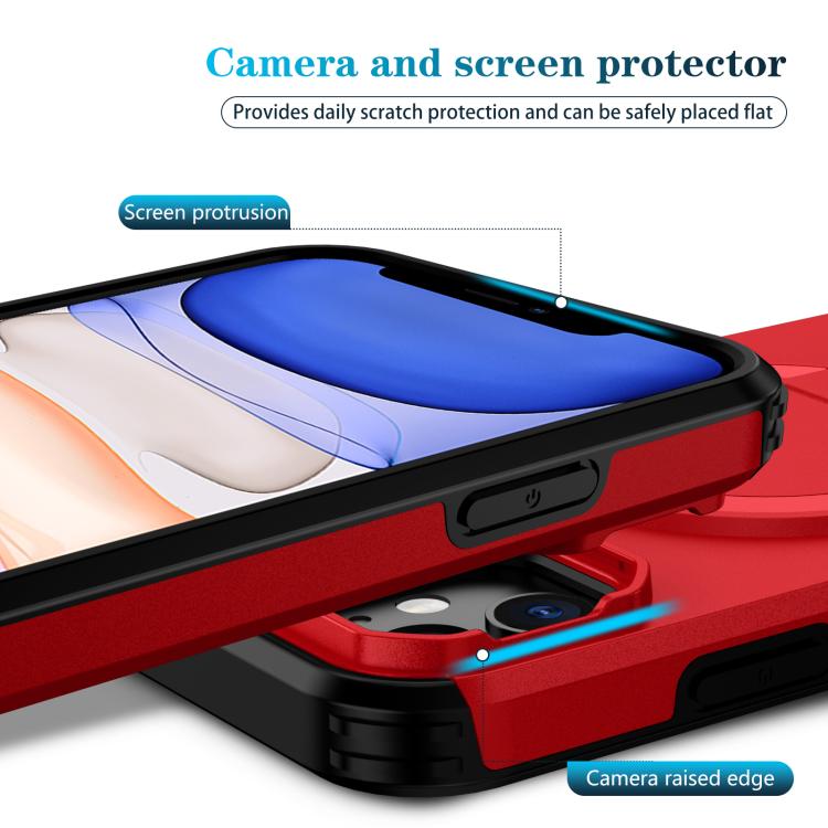 For iPhone 11 Sliding Camshield MagSafe Holder Phone Case