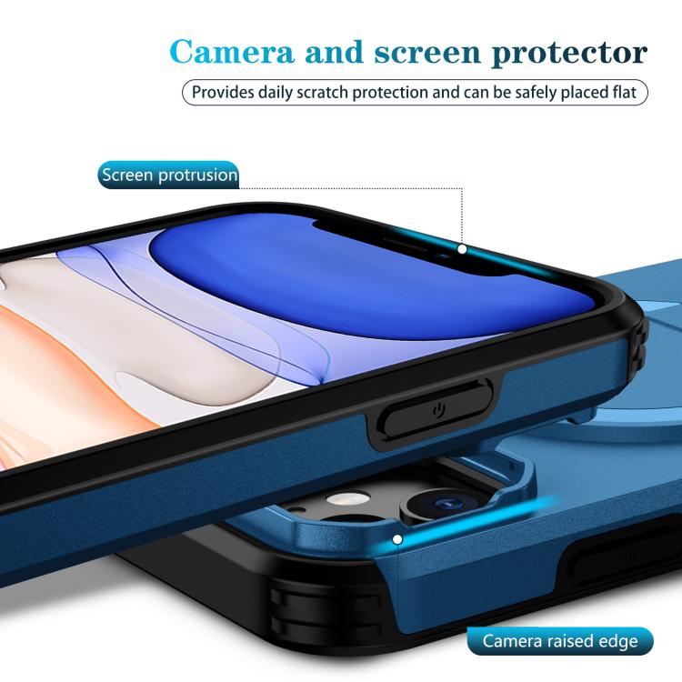 For iPhone 11 Sliding Camshield MagSafe Holder Phone Case