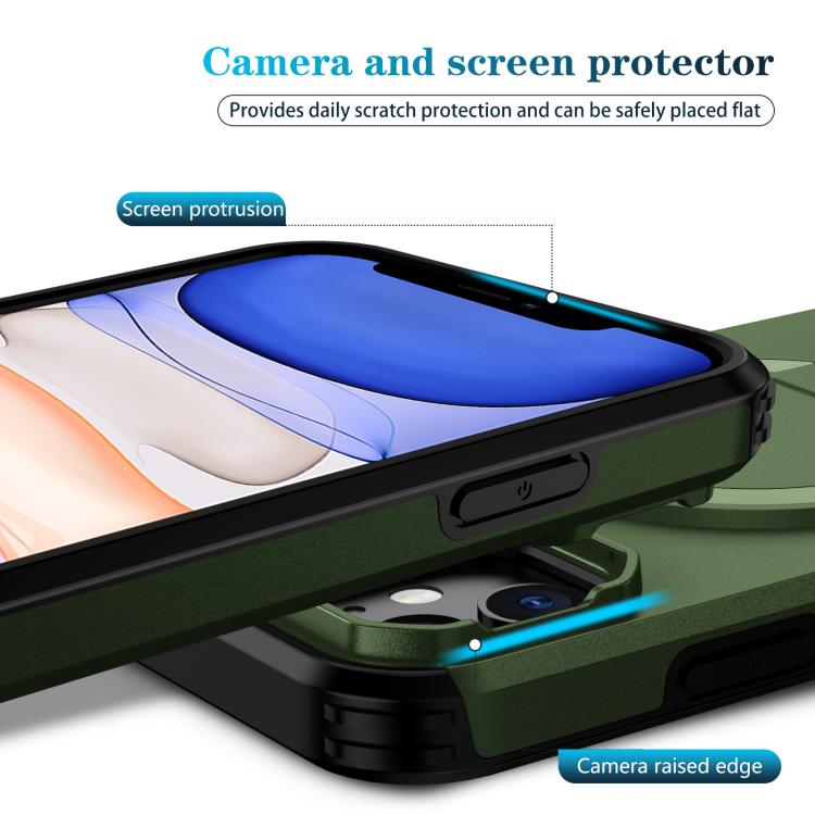 For iPhone 11 Sliding Camshield MagSafe Holder Phone Case