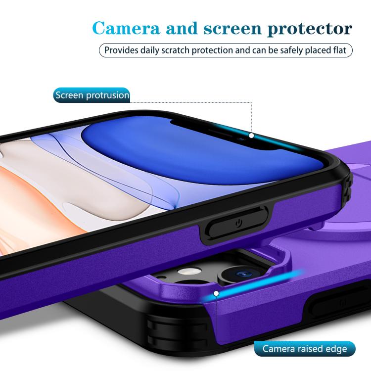 For iPhone 11 Sliding Camshield MagSafe Holder Phone Case