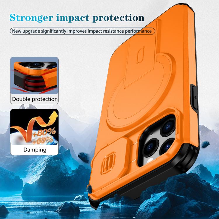 For iPhone 11 Pro Sliding Camshield MagSafe Holder Phone Case
