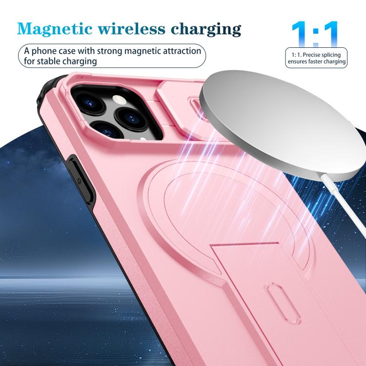 For iPhone 11 Pro Sliding Camshield MagSafe Holder Phone Case