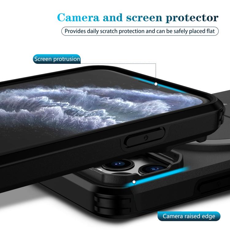 For iPhone 11 Pro Sliding Camshield MagSafe Holder Phone Case