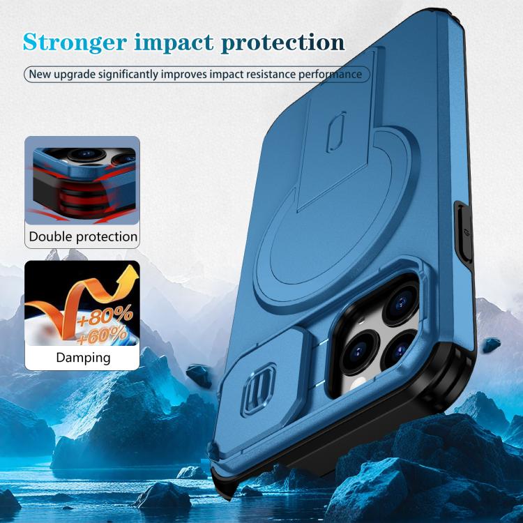 For iPhone 11 Pro Sliding Camshield MagSafe Holder Phone Case