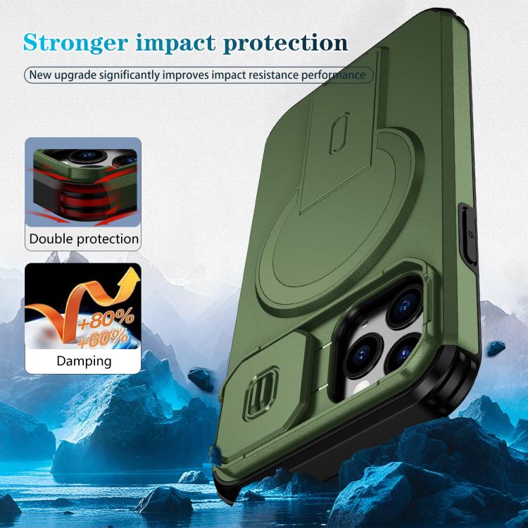 For iPhone 11 Pro Sliding Camshield MagSafe Holder Phone Case