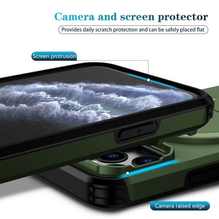 For iPhone 11 Pro Sliding Camshield MagSafe Holder Phone Case